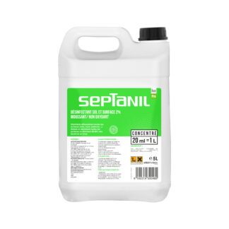 DéSINFECTANT SOL ET SURFACE 2% MOUSSANT/ non oxydant