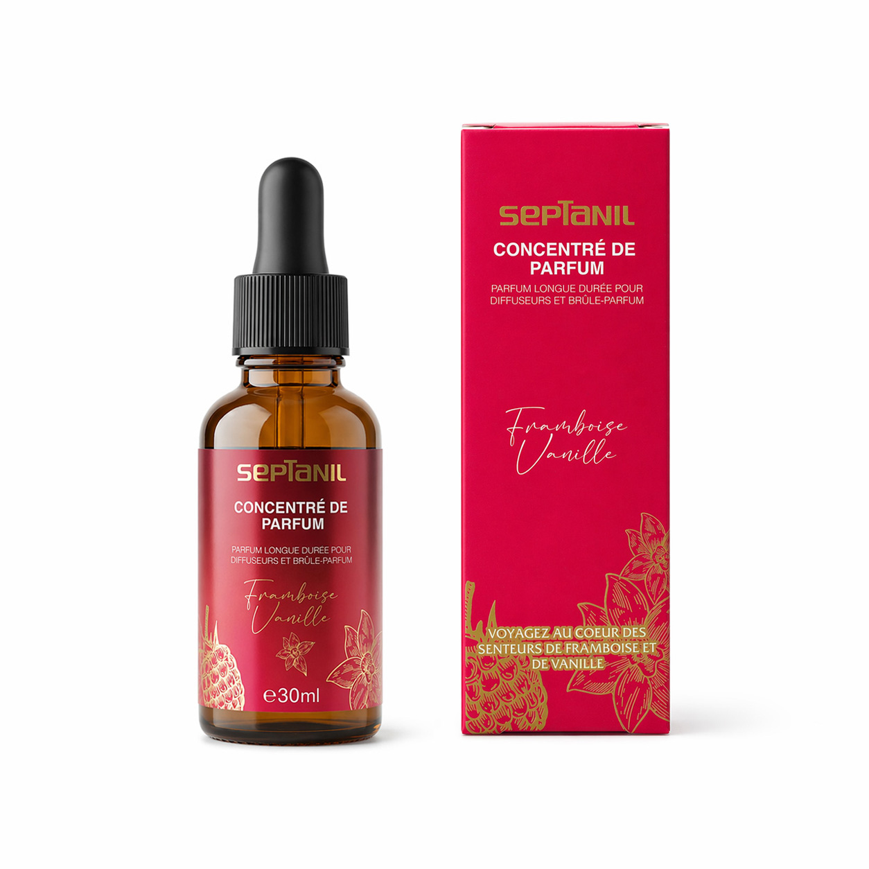 Concentré de parfum Framboise Vanille 30ml